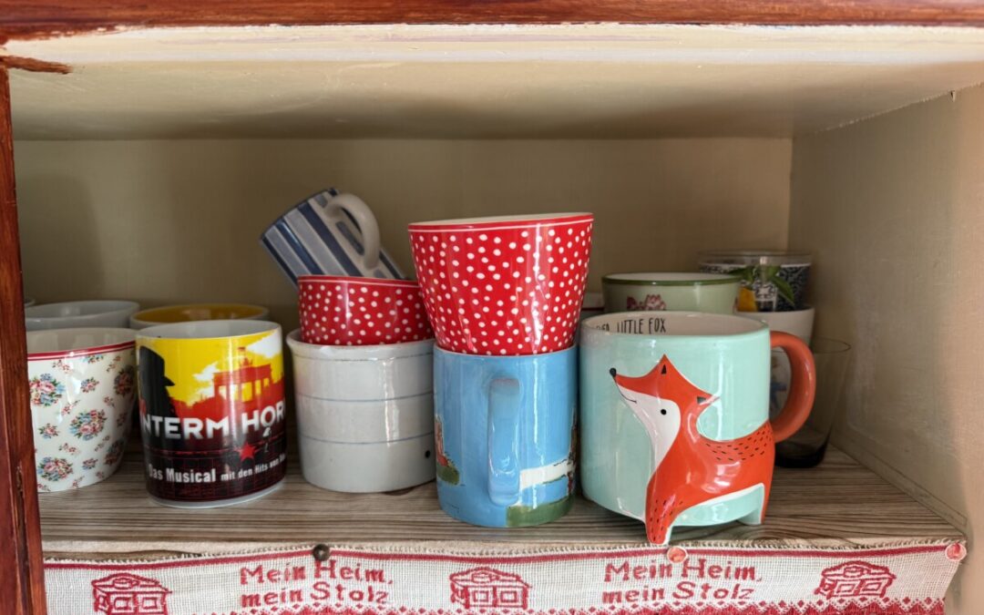 Ich habe jetzt alle Tassen im Schrank.